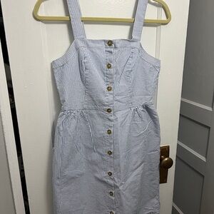 Jcrew Striped Button-Down Dress